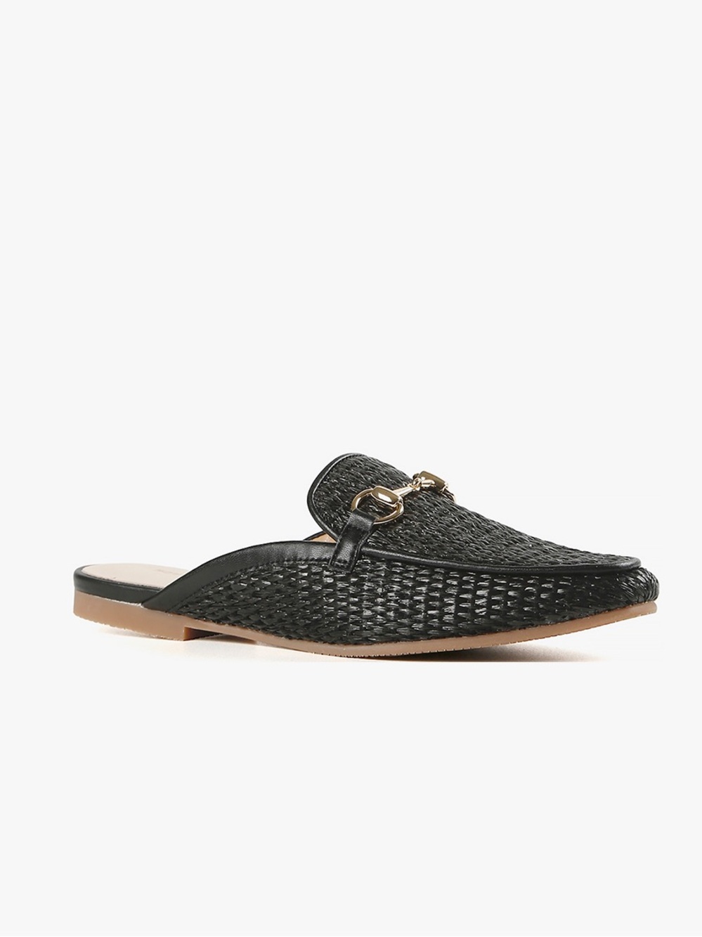 Size 36 ALL BLACK LL Slide in Textured Black